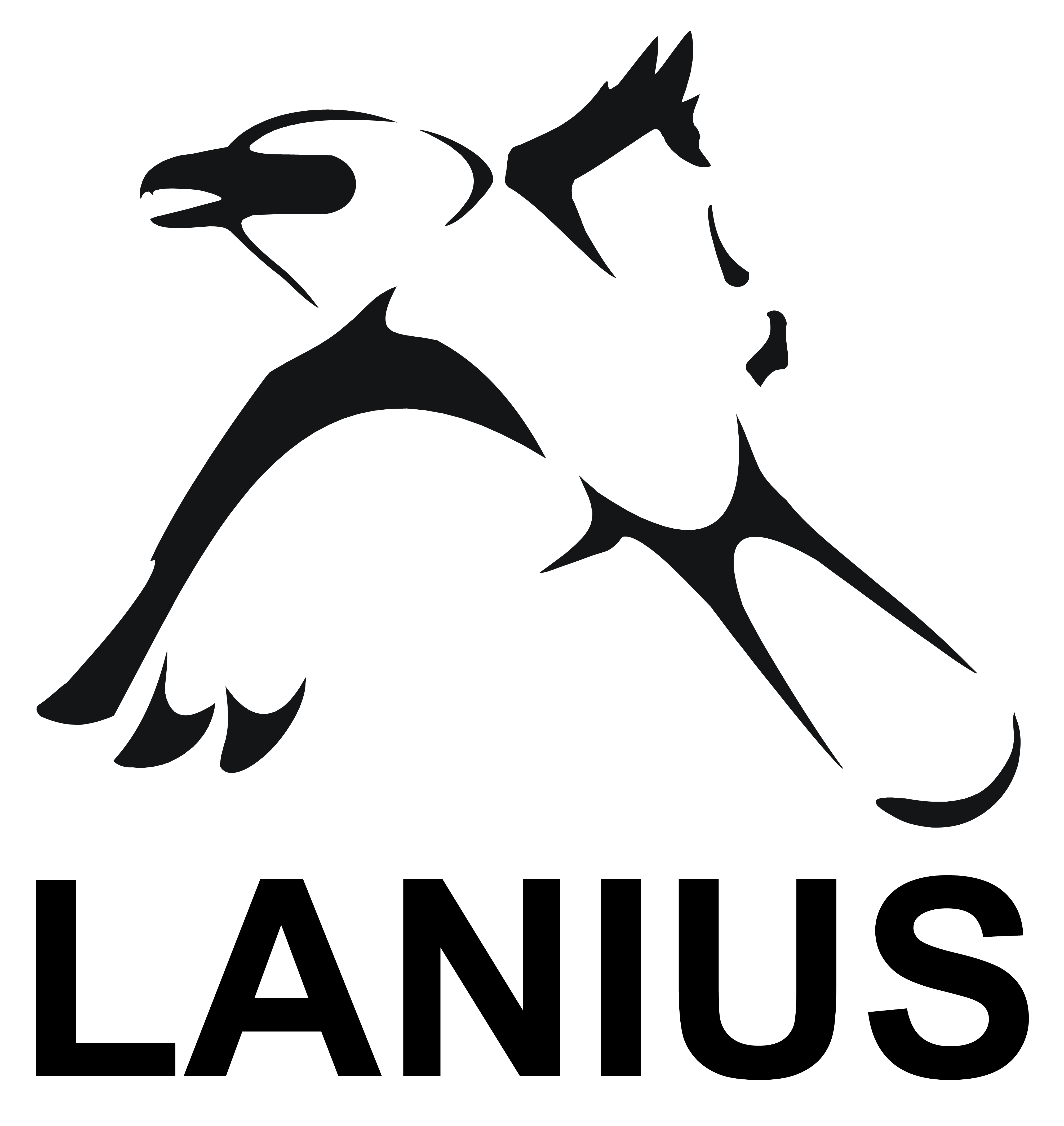 Lanius Logo mit Namen